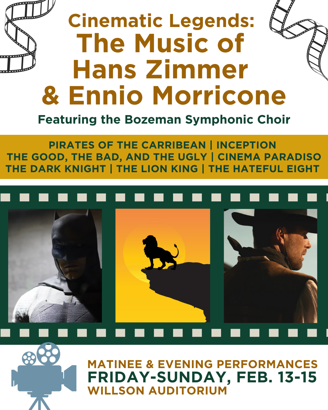 Bozeman Symphony Brings Hollywood to Life with Cinematic Legends Concert