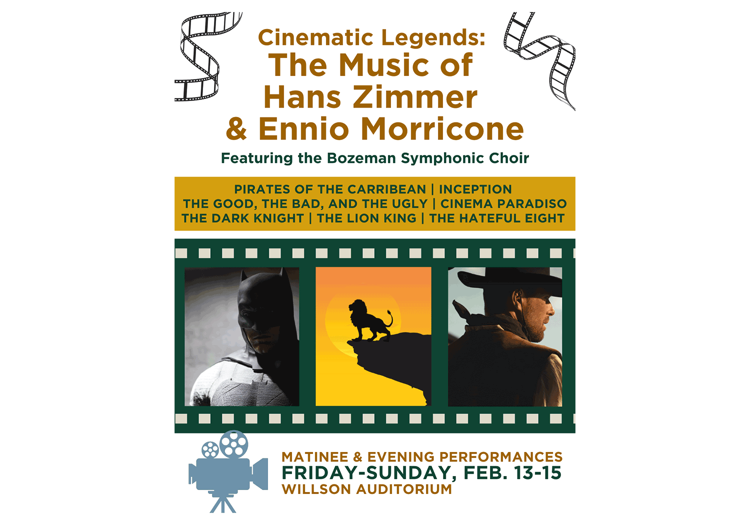 Bozeman Symphony Brings Hollywood to Life with Cinematic Legends Concert