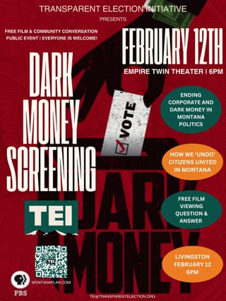 Get Corporate Money Out of Montana Politics, A Free Film and Q&A