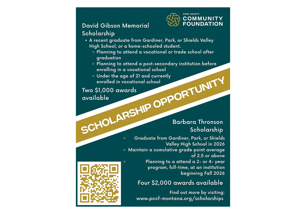 Park County Community Foundation Announces Expanded Scholarship Opportunities