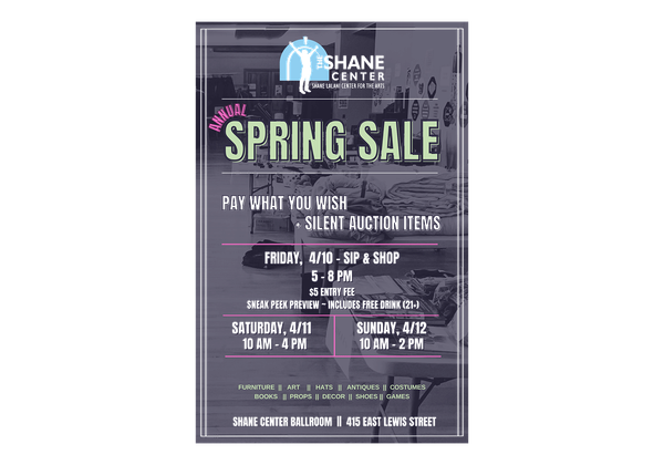 The Shane Lalani Center for the Arts Hosts 4th Annual Spring Sale April 10th - 12th